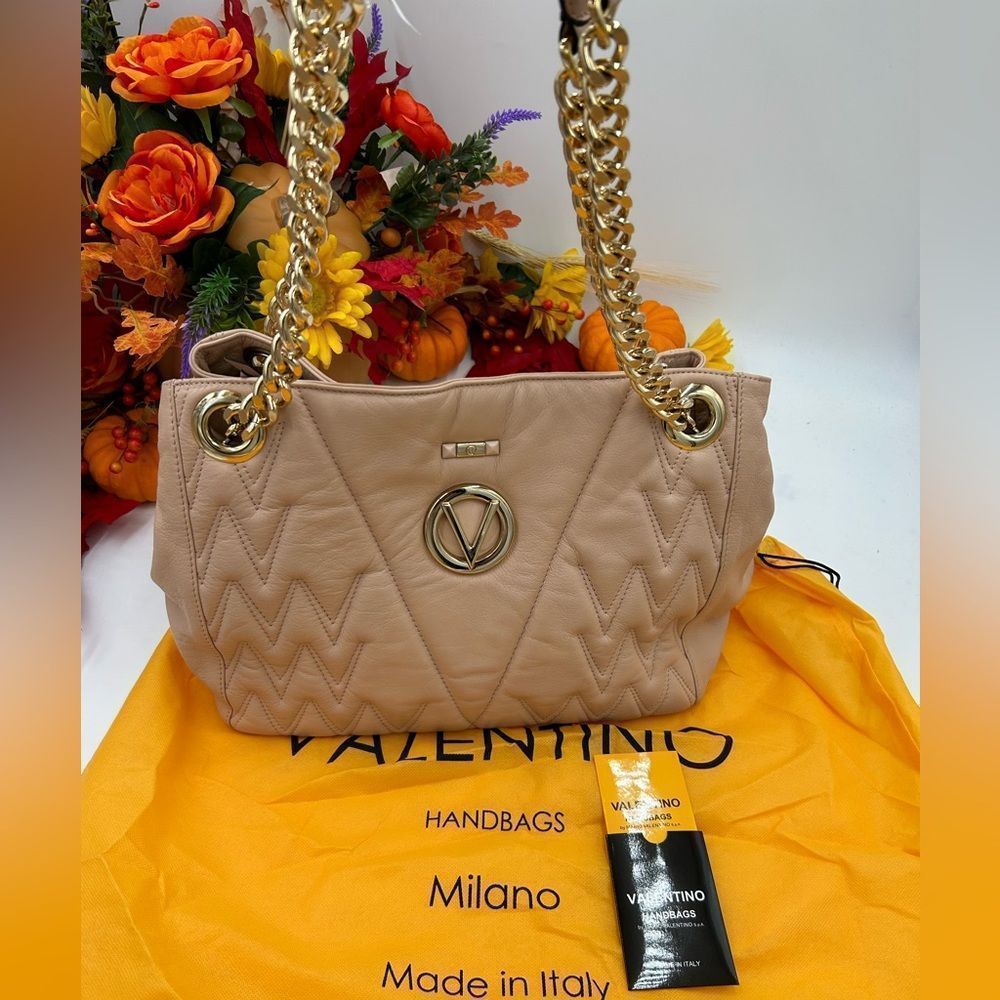 Women’s Valentino, leather shoulder bag made in Italy